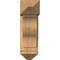 Ekena Millwork Funston Arts and Crafts Rough Sawn Bracket w/ Offset Brace, Western Red Cedar, 8"W x 18"D x 26"H BKT0806X18X26FST03RWR - alternate 4